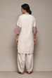 Off White Cotton Blend Straight Yarndyed 2 Piece Set image number 5