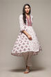 Pink Cotton Blend A-Line Printed Kurta image number 0