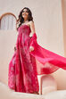 Fuchsia Rayon A-Line Dress image number 1