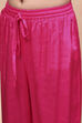 Pink Polyester Blend Gathered Suit Set image number 2