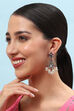 Maroon Brass earrings image number 1