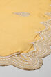 Mustard Linen Blend Digital Print Unstitched Suit Set image number 4