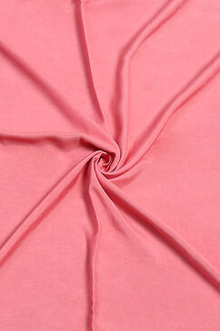 Pink Silk Tussar Digital Print Unstitched Suit Set image number 2
