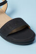 Black Pu Sandals image number 1
