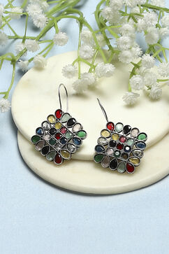 Multicolor Oxidised Casual Danglers image number 0