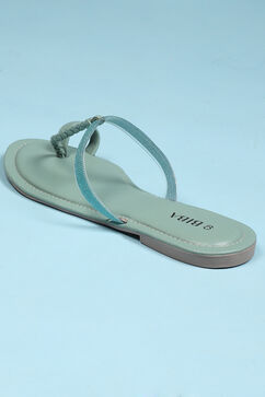 Green Pu Ring Toe Sandals image number 4
