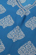 Royal Blue Cotton Straight Printed Kurta Straight Palazzo Suit Set image number 1