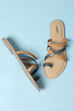 Beige Pu Ring Toe Sandals image number 1