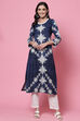 Indigo LIVA Straight Kurta