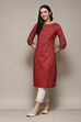 Yellow Cotton Straight Printed Kurta image number 0