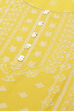 Mustard Cotton Straight Kurta image number 1