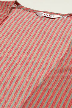 Blue & Pink Printed Jumpsuit with Shrug image number 1