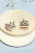 Peach Brass Earrings image number 2