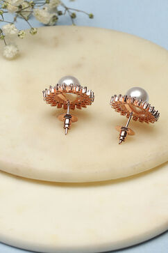 Rose Gold Brass earrings image number 2