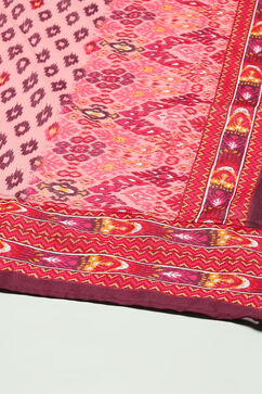 Pink Cotton Printed Straight Suit Set image number 4