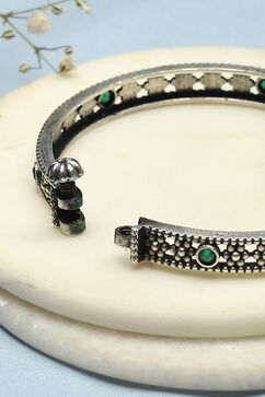 Oxidised-Green Brass Bangles image number 4