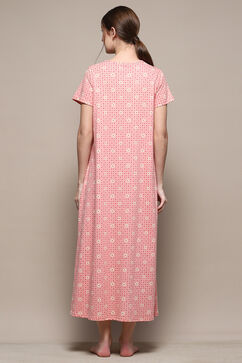 Pink Cotton Printed Sleepwear image number 3