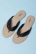 Black Pu V-Strap Sandals image number 5