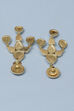 Gold Brass Earrings image number 2