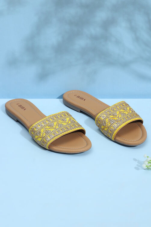 Yellow Pu Slip-Ons image number 6