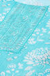 Blue Cotton Blend Floral Digital Print Unstitched Suit Set image number 2