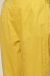 Yellow Cotton Straight Kurta Slim Pant Suit Set image number 2