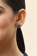 Blue 925 Sterling Silver Earrings image number 1