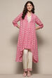 Pink Cotton Printed Kurta Set image number 0