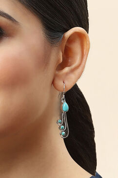 Turquoise 925 Sterling Silver Earrings image number 1