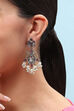 Maroon Brass earrings image number 3
