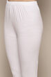 White Red Cotton Asymmetric Solid Kurta Churidar Suit Set image number 2