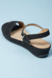 Black Pu Sandals image number 4