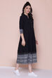 Black Cotton A-line Dress image number 2