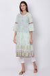 Mint Green Straight Kurta image number 2