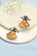 Peach Brass Earrings image number 0