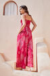 Fuchsia Rayon A-Line Dress image number 5