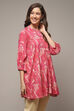 Pink LIVA Printed Kurti image number 4