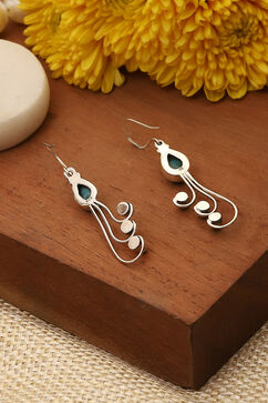 Turquoise 925 Sterling Silver Earrings image number 2