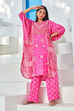 Fuchsia LIVA Straight Printed 2 Piece Set