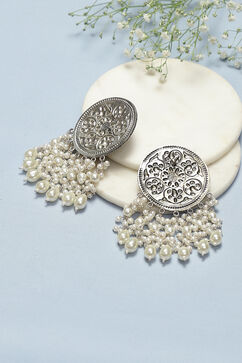 Silver Brass Earrings image number 2