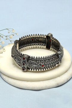 Oxidised-Red Brass Bangles image number 0