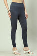 Blue Viscose Blend Legging image number 0