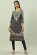 Black Cotton Blend Churidar image number 5