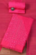 Pink Art Silk Embroidered Unstitched Suit Set image number 0