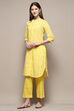 Pink Cotton Straight Kurta Palazzo Suit Set image number 3