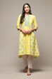 Pink Cotton Blend A-Line Printed Kurta image number 5