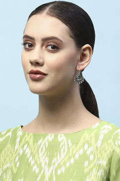 Green Oxidised Casual Danglers image number 1