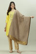 Gold Acrylic Yarndyed Dupatta image number 0