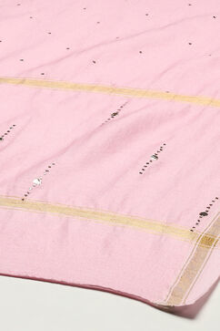 Light Pink Straight Kurta Palazzo Suit Set image number 3