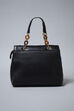 Black Pu Tote Bag image number 3